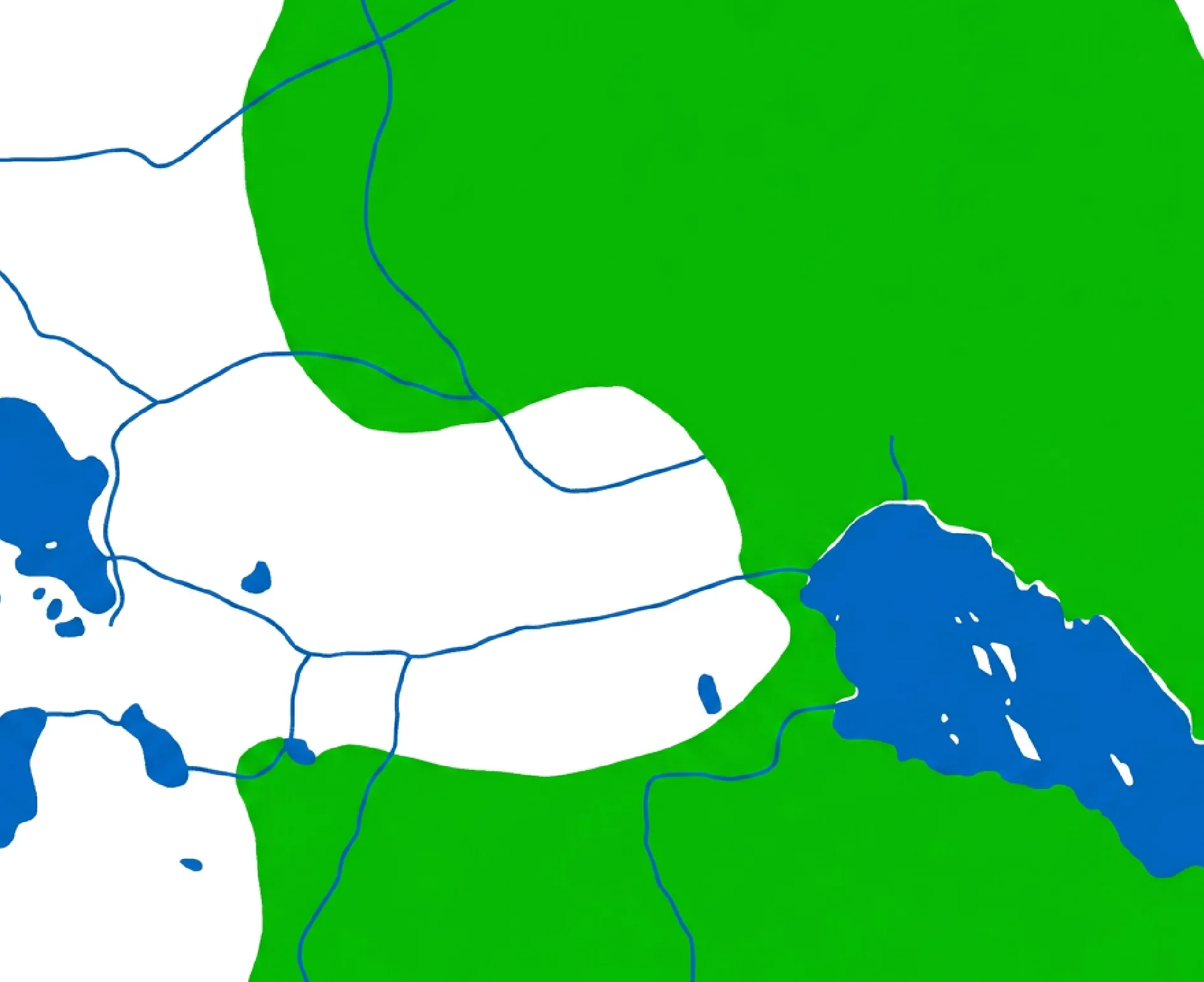 Carte simplifiée en aplats par AI Edit