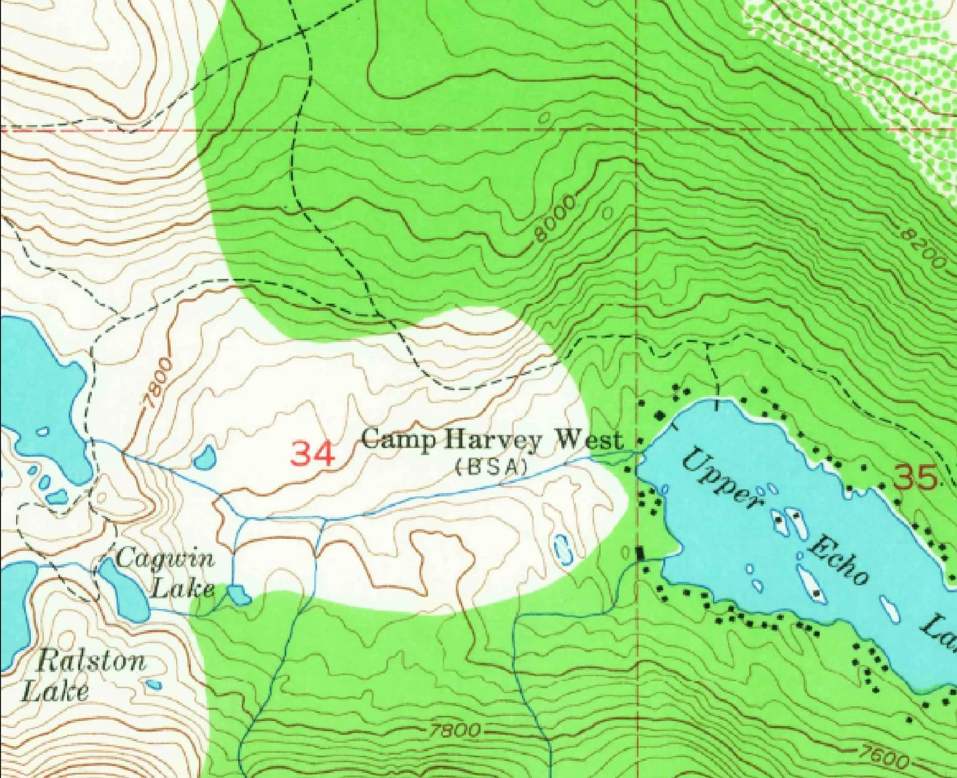 Carte topographique scannée et chargée avant traitement