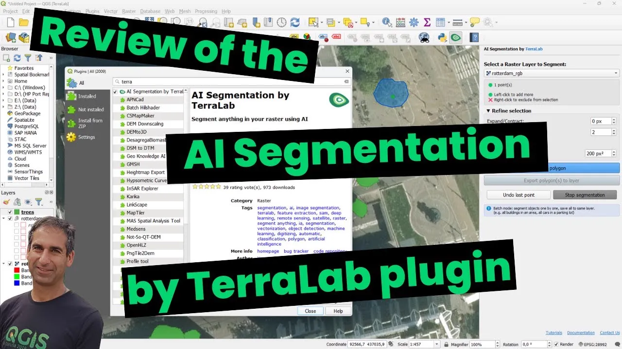 Review of the AI Segmentation by TerraLab plugin for QGIS