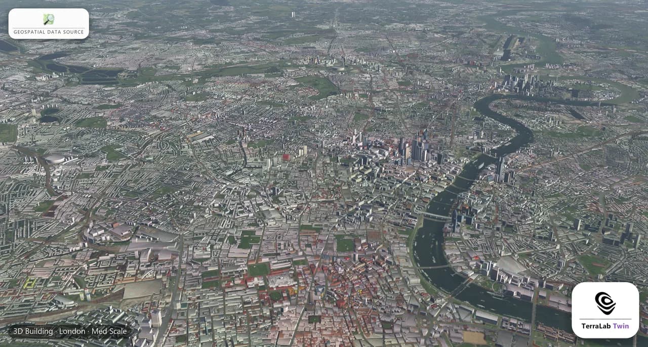 London: districts along the Thames