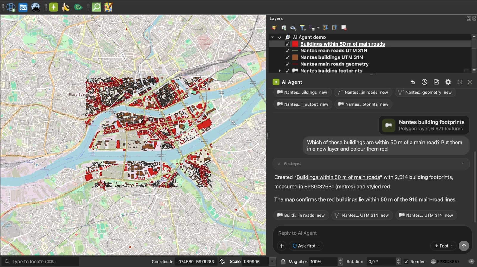 AI Agent for QGIS