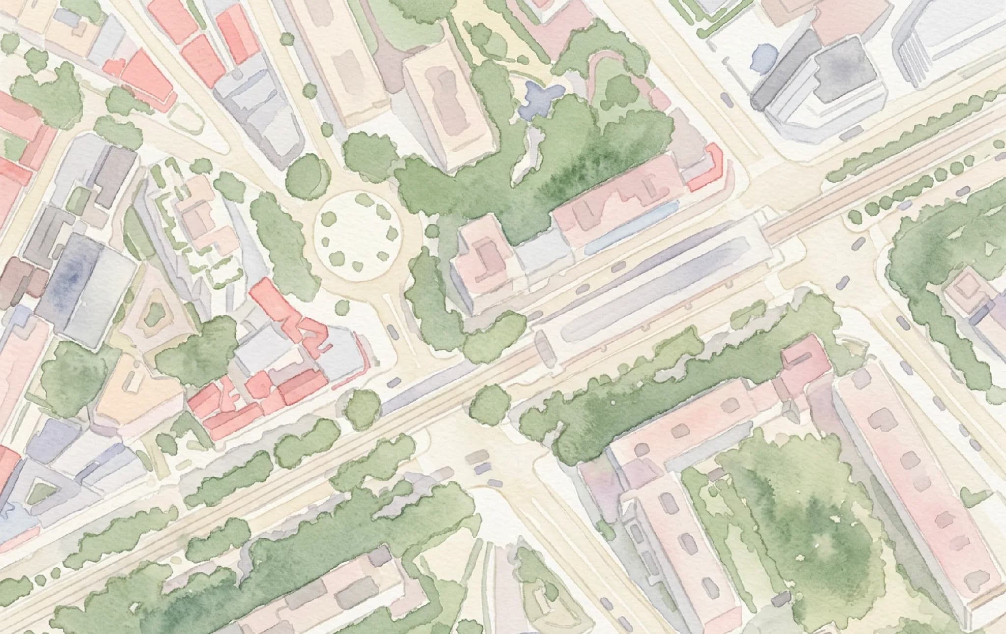 Rendu aquarelle généré par AI Edit