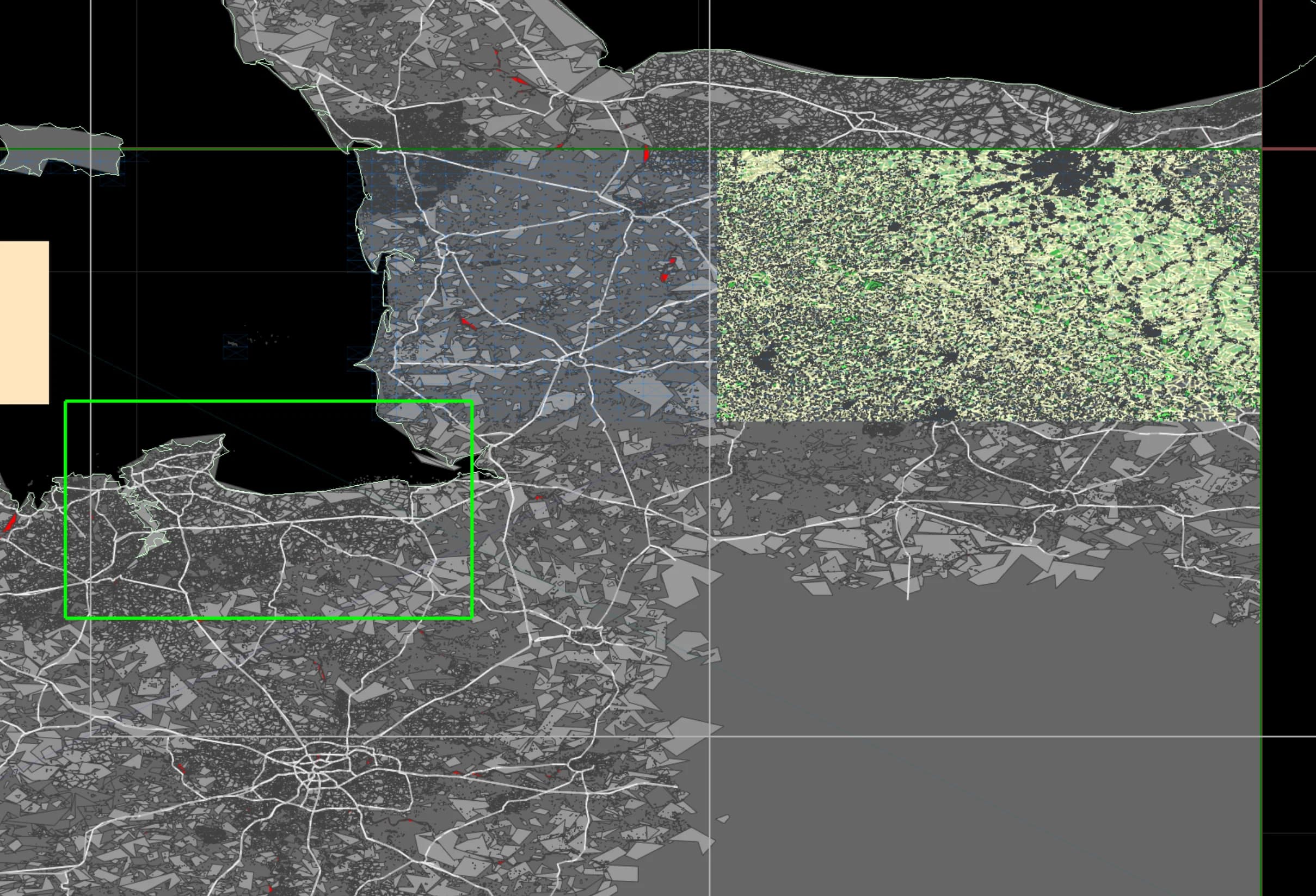 Mosaico espacial y streaming en tiempo real