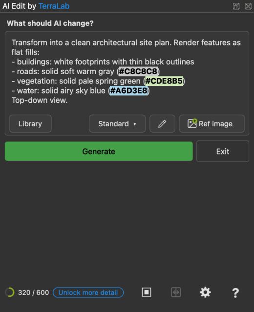 A prompt ready to generate