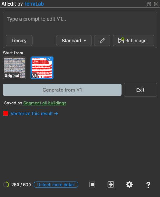 Vectorize call-to-action on the result