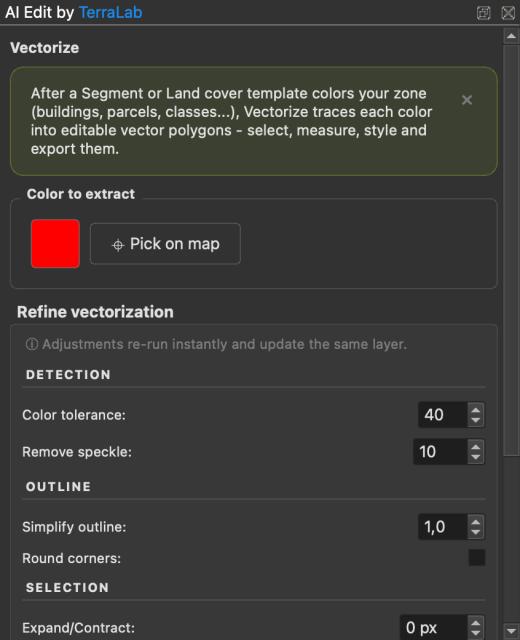Refine controls
