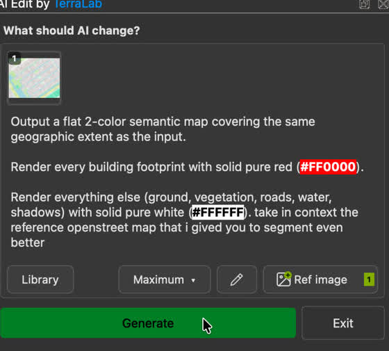 A reference layer attached in the panel