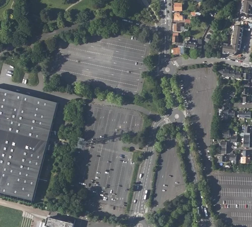 Orthophoto of a neighbourhood, before